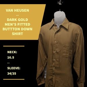 Van Heusen gold fitted shirt
